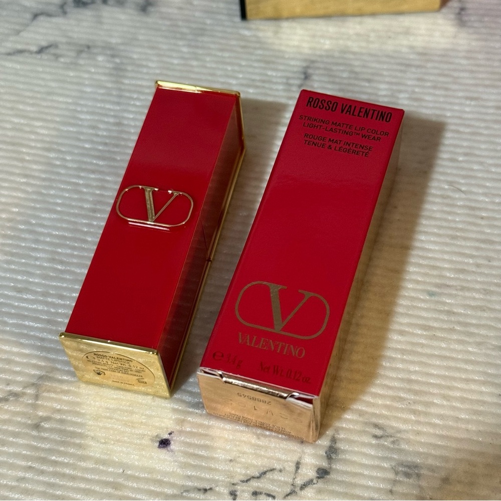 Valentino Full Size Nude and Red Lipstick Set with Mini Bag - Picture 8 of 15